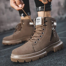 Load image into Gallery viewer, Retro British High-Top Tradie Boots for Men