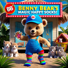 Load image into Gallery viewer, Magic Happy Socks by Benny Bear®️ Kids Designer Range