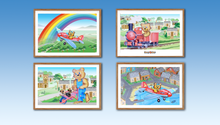 Load image into Gallery viewer, Benny Bear Kids Bedroom or Play Room Print Digital Download