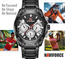 Load image into Gallery viewer, Designer Steel Band Sports and Business Chronograph by NAVIFORCE