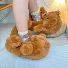 Load image into Gallery viewer, Cute Colorful Teddy Slippers