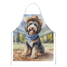 Load image into Gallery viewer, Bernedoodle Cowboy Welcome Apron