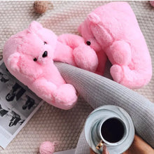 Load image into Gallery viewer, Cute Colorful Teddy Slippers