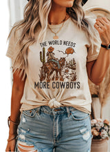 Load image into Gallery viewer, The World Needs More Cowboys Shirt, Western Shirt, Retro Cowboy Shirt