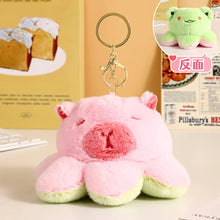 Load image into Gallery viewer, Creative Funny Flip Capybara Plush Toy Cute Stuffed octopus Keychain Bag Pendant Key Holder Decoration For Couple Gifts New