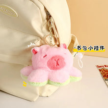 Load image into Gallery viewer, Creative Funny Flip Capybara Plush Toy Cute Stuffed octopus Keychain Bag Pendant Key Holder Decoration For Couple Gifts New