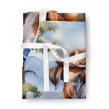 Load image into Gallery viewer, Boxer Cowboy Welcome Apron