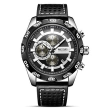 Load image into Gallery viewer, MEGIR™️ Pilot’s Designer Multifunction Quartz Sports Chronograph Watch (Exclusive)