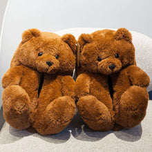 Load image into Gallery viewer, Cute Colorful Teddy Slippers