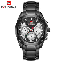 Load image into Gallery viewer, Designer Steel Band Sports and Business Chronograph by NAVIFORCE