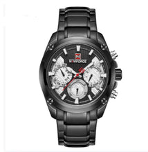 Load image into Gallery viewer, Designer Steel Band Sports and Business Chronograph by NAVIFORCE