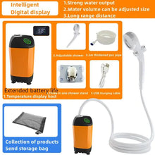 Load image into Gallery viewer, Portable Rechargeable Shower Set