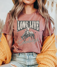 Load image into Gallery viewer, Long-Live Cowboys Shirt, Western Shirt, Retro Cowboy Shirt