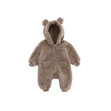 Load image into Gallery viewer, Furry Cotton Teddy Bear Bodysuit