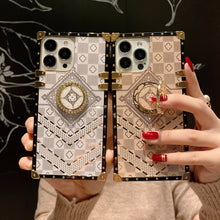 Load image into Gallery viewer, Luxury Flower Glitter Diamond Phone Case for iPhone