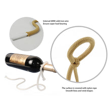 Load image into Gallery viewer, Magic Suspended Rope Wine Bottle Holder