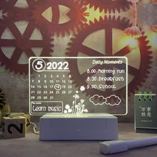 Load image into Gallery viewer, LED Night Light Note Board