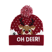 Load image into Gallery viewer, LED Christmas Knitted Hat