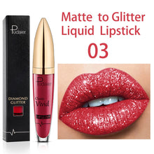 Load image into Gallery viewer, 18 Colors Long Lasting Matte Glitter Liquid Shiny Lip Gloss