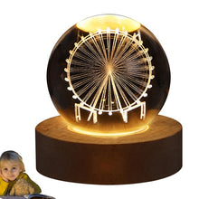 Load image into Gallery viewer, Glowing Crystal Ball Night Light