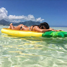 Load image into Gallery viewer, Inflatable Pineapple Swimming Pool Float Raft Outdoor Large Inflatable Swim Float Lounge Pool Toys for Adults and Kids