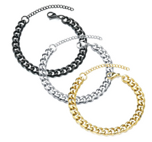 Load image into Gallery viewer, Mens Classic Cuban Chain Bracelet in Quality Stainless Steel - Toy Town Central
