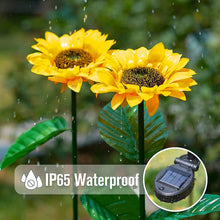 Load image into Gallery viewer, Sunflowers Solar Lawn Light