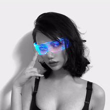 Load image into Gallery viewer, New Super Glow Hi-Tech Electro Robo LED Glasses