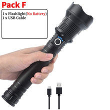 Load image into Gallery viewer, Waterproof Rechargeable Flashlight