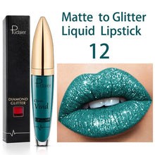 Load image into Gallery viewer, 18 Colors Long Lasting Matte Glitter Liquid Shiny Lip Gloss