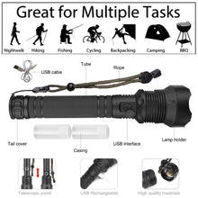 Load image into Gallery viewer, Waterproof Rechargeable Flashlight