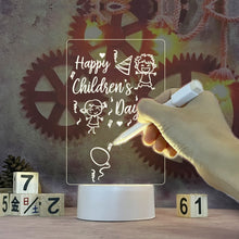 Load image into Gallery viewer, LED Night Light Note Board