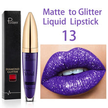 Load image into Gallery viewer, 18 Colors Long Lasting Matte Glitter Liquid Shiny Lip Gloss