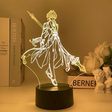 Load image into Gallery viewer, Genshin Impact Night Light 3D Illusion