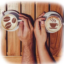 Load image into Gallery viewer, Professional Quality Stainless Steel Coffee Art Stencil Set - Toy Town Central