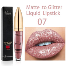 Load image into Gallery viewer, 18 Colors Long Lasting Matte Glitter Liquid Shiny Lip Gloss