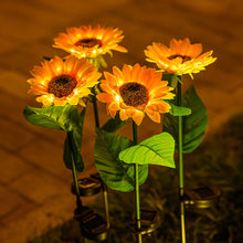Load image into Gallery viewer, Sunflowers Solar Lawn Light