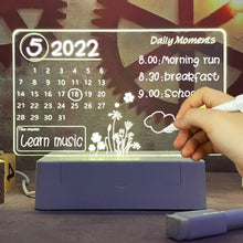 Load image into Gallery viewer, LED Night Light Note Board
