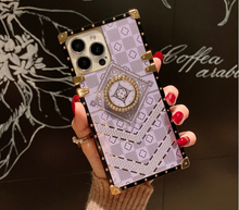 Load image into Gallery viewer, Luxury Flower Glitter Diamond Phone Case for iPhone