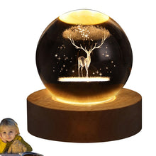 Load image into Gallery viewer, Glowing Crystal Ball Night Light