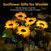 Load image into Gallery viewer, Sunflowers Solar Lawn Light