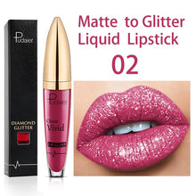 Load image into Gallery viewer, 18 Colors Long Lasting Matte Glitter Liquid Shiny Lip Gloss