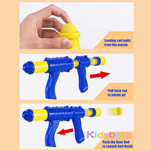 Load image into Gallery viewer, Soft Foam Ball Gun Shooting Game Toys For Children Indoor Interactive Novel Toys Duck Air Pump Powered Kids Gun