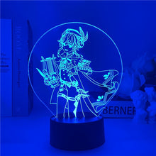 Load image into Gallery viewer, Genshin Impact Night Light 3D Illusion
