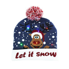 Load image into Gallery viewer, LED Christmas Knitted Hat