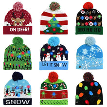 Load image into Gallery viewer, LED Christmas Knitted Hat
