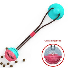 Load image into Gallery viewer, Dog Tooth Cleaning Silicon Suction Cup Tug Fun Toy, for exercise dog agility & ball toothbrush - ideal for Puppies or larger Dogs - Toy Town Central