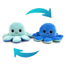 Load image into Gallery viewer, Adorable and Cute Reversible Flip Octopus Plush Toy with Color Choice - Toy Town Central