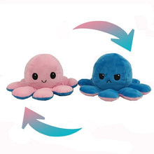 Load image into Gallery viewer, Adorable and Cute Reversible Flip Octopus Plush Toy with Color Choice - Toy Town Central