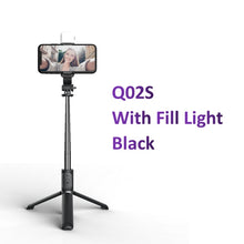 Load image into Gallery viewer, Wireless bluetooth selfie stick foldable mini tripod with fill light shutter remote control for IOS Android - Toy Town Central